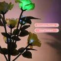 Solar Flowers Lights Outdoor 7 Rose Decorative Stakes Lights