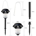 4pcs Safe Energy Saving Solar Landscape Lamp Villa Garden Park Simulated Dynamic Blaze Decoration Outdoor Lawn Lamp