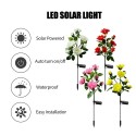 Solar Flowers Lights Outdoor 7 Rose Decorative Stakes Lights