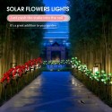 Solar Flowers Lights Outdoor 7 Rose Decorative Stakes Lights