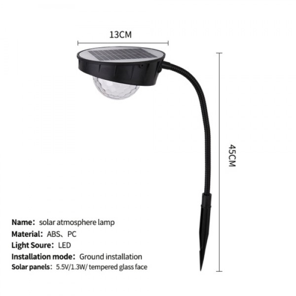 Solar Powered Lawn Lamp Night Lights Waterproof Outdoor Pathway Light Landscape Decorative Garden Lights