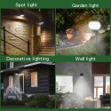 92 LEDs Solar Powered Wall Light Lawn Lamp Outdoor Waterproof Garden Lamp Night Light