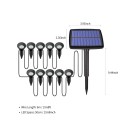 10 Pack Solar Path Stake Lights