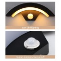 LEDs Motion Sensors Wall Light Hard Wiring Connection Aluminum Human Infrared Induction IP65 Water-resistant for Outdoor Use Cor