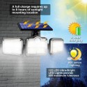 Solar Wall Light Outdoor Courtyard Human Body Induction Lamp Home Garage Street Light Wide Angle Illumination Lamp