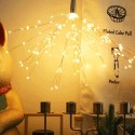 200LEDs Warm White Fairy Lights Fireworks Shaped Decorative Hanging String Lights 8 Lights Modes Copper Wire Lights Bulbs