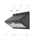 dodocool Solar Powered 520LM Ultra Bright 26 LED Wireless Security Wall Light