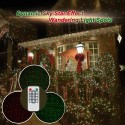 Waterproof Outdoor Remote Control Dynamic Red Green Sky Star Effect Light Timer Lawn Laser Spotlight for Christmas Party