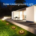 4Pcs Solar Ground Lights Outdoor Garden Waterproof In-Ground Leds Lamp Pathway Yard Patio Lawn Steps Light