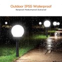 2Pcs Outdoor Waterproof LED Solar Ball Light Garden Lawn Lamp Path Ground Light