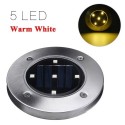 Solar Power LED Ground Lights 5 LEDs Lawn Lamp