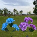 2 Packs Solar Hydrangea Lights Automatic Lighting IP65 Waterproof Garden Lawn Stake Light