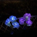 2 Packs Solar Hydrangea Lights Automatic Lighting IP65 Waterproof Garden Lawn Stake Light