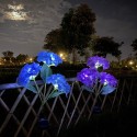 2 Packs Solar Hydrangea Lights Automatic Lighting IP65 Waterproof Garden Lawn Stake Light