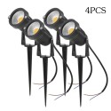 Tomshine 5W 4 Pack COB LED Lawn Lamp AC/DC 12V Outdoor Decorative Landscape light 500LM Super Bright High Power Spotlight for Ga