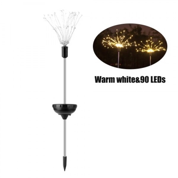 1PCS Solar Powered 90LE-D Lights Copper