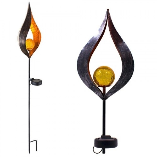 Solar Simulate Flame Light Solar Powered Lawn Light