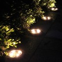 Tomshine 4Pcs Solar Powered Ground Light Outdoor Lamp Water-resistant