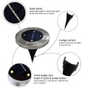 Tomshine 4Pcs Solar Powered Ground Light Outdoor Lamp Water-resistant