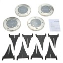 Tomshine 4Pcs Solar Powered Ground Light Outdoor Lamp Water-resistant