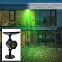 Solar Powered LEDs Projector IP65 Light Red and Green Starry Lamp