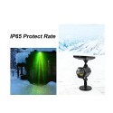 Solar Powered LEDs Projector IP65 Light Red and Green Starry Lamp