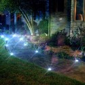 1 Pcs Disk Solar Powered Ground Lawn Lights