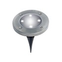 1 Pcs Disk Solar Powered Ground Lawn Lights