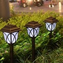 Solar Powered Lawn Lamp Outdoor Garden Waterproof Solar Lights Rechargeable Walkway Landscape Lighting Lamp