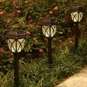 Solar Powered Lawn Lamp Outdoor Garden Waterproof Solar Lights Rechargeable Walkway Landscape Lighting Lamp