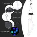 Solar Wind Chimes Butterfly Color Changing Mobile Light