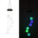 Solar Wind Chimes Butterfly Color Changing Mobile Light