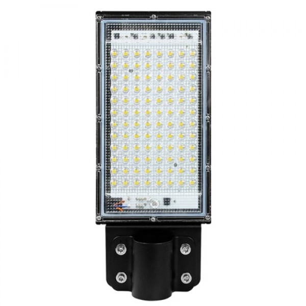 AC180-240V 50W 50LEDs Street Light with Mounting Bracket Wire Connection Street Lamp IP65 Water-resistant Outdoor Secure LEDs Fl