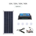 DC 5V/18V Dual Output 20W Solar Panel with 2 USB Ports &amp; Car Charge IP65 Water Resistance 12V/24V Solar Charge Controller PW