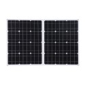 100W D C 9V/18V Flexible Solar Panel with 50A L-ED Display Controller Kit Set with USB/ Type C Interface &amp; Car C-harger 10/2