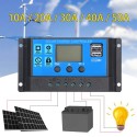 100W D C 9V/18V Flexible Solar Panel with 50A L-ED Display Controller Kit Set with USB/ Type C Interface &amp; Car C-harger 10/2