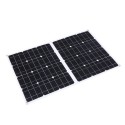 100W D C 9V/18V Flexible Solar Panel with 50A L-ED Display Controller Kit Set with USB/ Type C Interface &amp; Car C-harger 10/2