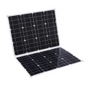 100W D C 9V/18V Flexible Solar Panel with 50A L-ED Display Controller Kit Set with USB/ Type C Interface &amp; Car C-harger 10/2