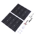 100W D C 9V/18V Flexible Solar Panel with 50A L-ED Display Controller Kit Set with USB/ Type C Interface &amp; Car C-harger 10/2