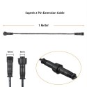 5 Pack 1M/ 3.3Ft 2Pin Tomshine Extension Cable Wire with Male and Female Connectors