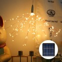 200 LEDs Firework Lights Hanging Decorative Light Christmas Remote Control Battery Operated 8 Light Modes Warm White Indoor &amp