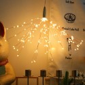 200 LEDs Firework Lights Hanging Decorative Light Christmas Remote Control Battery Operated 8 Light Modes Warm White Indoor &amp