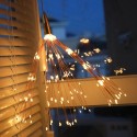 200 LEDs Firework Lights Hanging Decorative Light Christmas Remote Control Battery Operated 8 Light Modes Warm White Indoor &amp