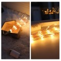 200 LEDs Firework Lights Hanging Decorative Light Christmas Remote Control Battery Operated 8 Light Modes Warm White Indoor &amp