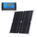 20W D C 9V/18V Flexible Solar Panel with 50A L-ED Display Controller Kit Set with USB/ Type C Interface &amp; Car C-harger 10/20