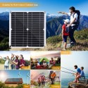 20W D C 9V/18V Flexible Solar Panel with 50A L-ED Display Controller Kit Set with USB/ Type C Interface &amp; Car C-harger 10/20