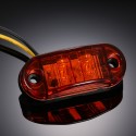 2 LEDs Side Marker Indicator Light Clearance Lamp for Car