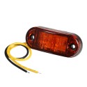 2 LEDs Side Marker Indicator Light Clearance Lamp for Car