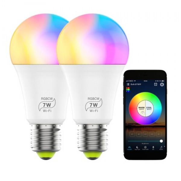 100-264 V 7W Wirelessly WIFI+ BT Connected Connection LEDs Bulb