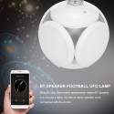 220V E27 Deformable Football UFO Lamp RGB with Smart BT Speaker